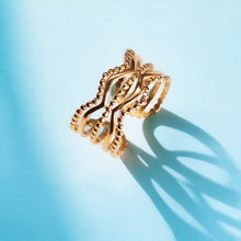 Bague Agua Bague Signé L Or acier inoxydable