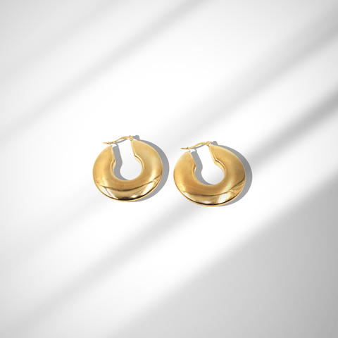 Boucles d'oreilles Luna Boucles d'oreilles Signé L Or acier inoxydable