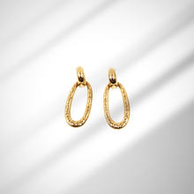 Boucles d'oreilles Ovalia Boucles d'oreilles Signé L Or acier inoxydable