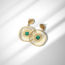 Boucles d'oreilles Solare disponibles en plusieurs couleurs Boucles d'oreilles Signé L Or vert acier inoxydable