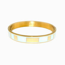Bracelet Georgia - Blanc Bracelet Signé L Or bleu acier inoxydable