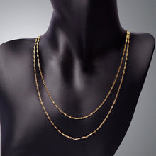 Collier Double Eclat Collier Signé L Or acier inoxydable