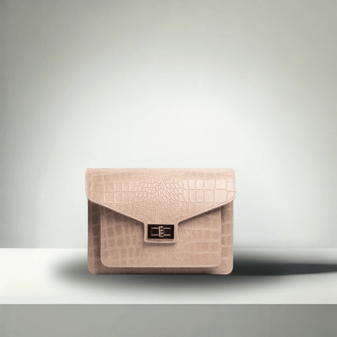Pochette Ines Grande - Crème Sac à main Signé L Or rose