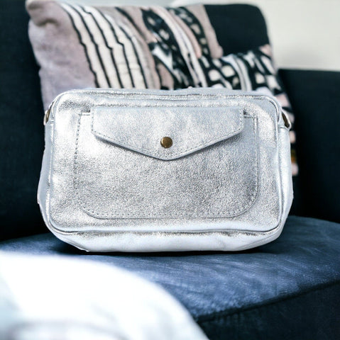 Pochette Ludmilla - Argent Sac Signé L Gris