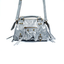 Sac à main Vintage - Gris métallique Sac Signé L