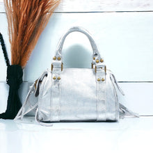 Sac à main Vintage - Gris métallique Sac Signé L
