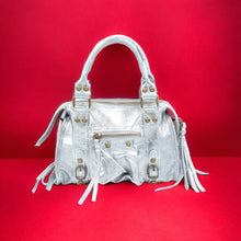 Sac à main Vintage - Gris métallique Sac Signé L