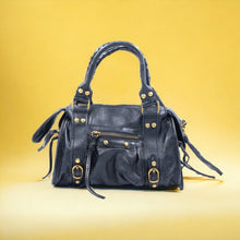 Sac Vintage - Noir Sac Signé L Noir Cuir italien